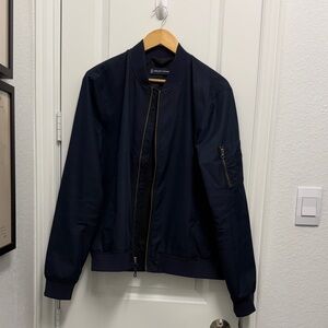 Everlane Midnight Blue Bomber Jacket